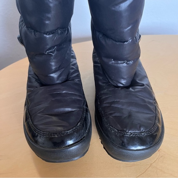 Coach Polina Black Puffer Boots Snow Rain Size 8.5 - Picture 9 of 12